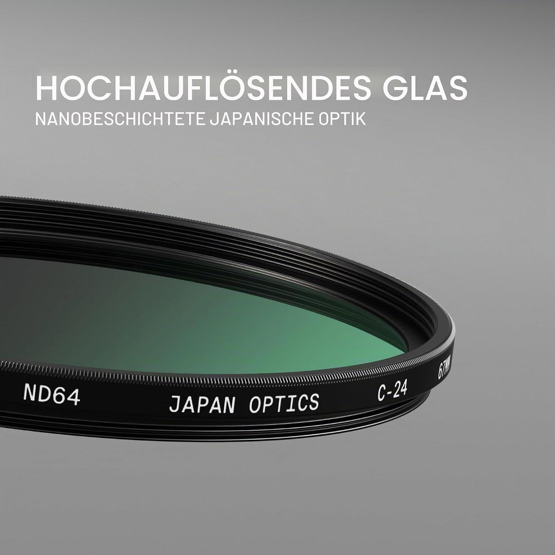 Gobe - ND64-Filter (6 Stops) für 52-mm-Objektiv (2 Peak) Schwarz 52mm, 52mm
