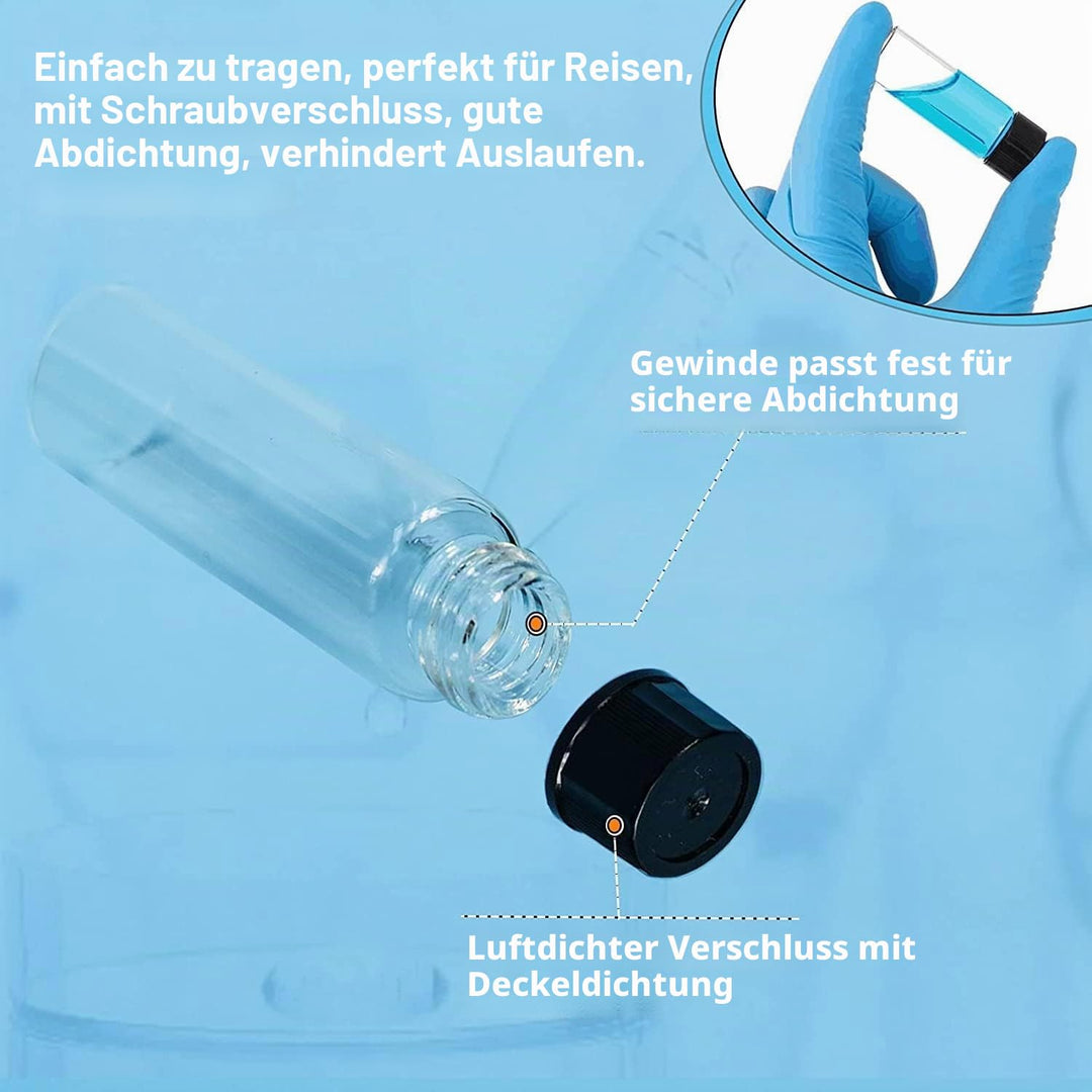 ALWSCI 100 Stück Probenflaschen 4mL Glasfläschchen Schraubverschluss 13-425 Schwarzer Geschlossener