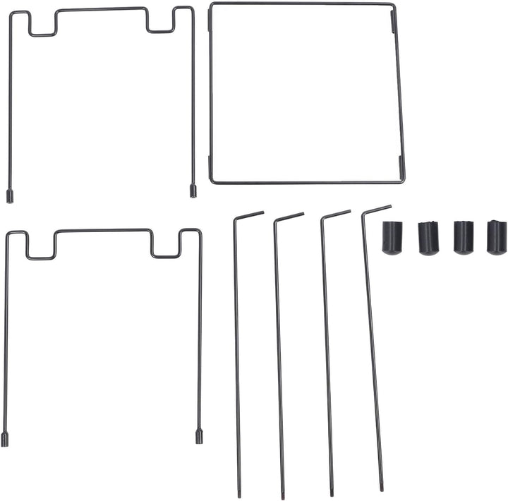 Metall Garten Müllsackhalter, Outdoor Laubsack Stützständerrahmen für 30–45 Gallonen Müllsäcke, Trag