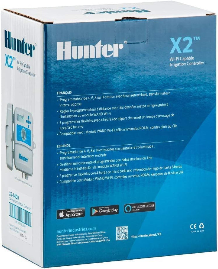 Hunter Industries Hydrawise X2 14-Station Outdoor-Bewässerungsregler (X2-1400) 14 Stationen, 14 Stat