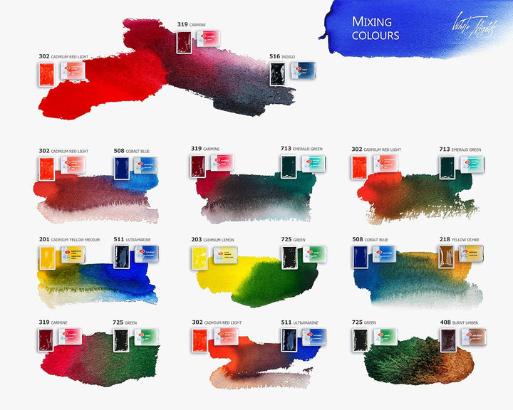 White Nights 1942090 - Aquarellfarbe, 24er Kunststoffkasten