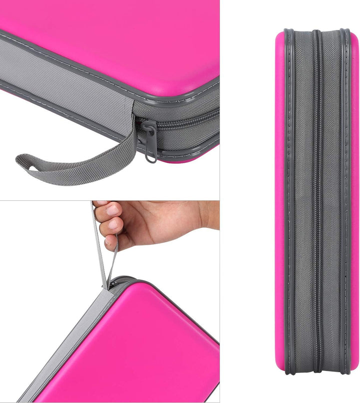 alavisxf xx CD Tasche, 96 CD/DVD Tasche Hartplastik CD Taschen Aufbewahrung Schutzhülle DVD Lagerung