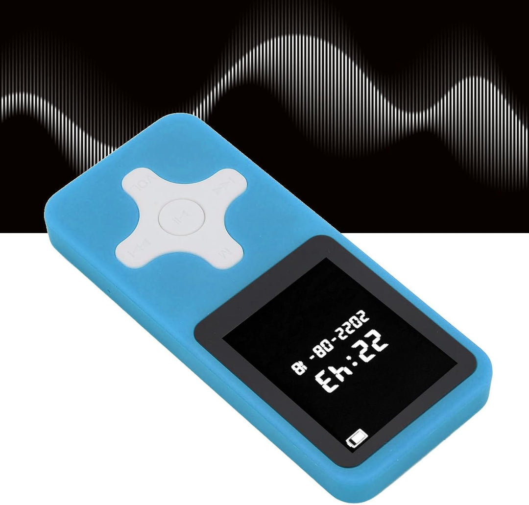 MP3-Player, Bluetooth 5.0 1,77 Zoll LCD-Musik-Player mit FM-Radio-Recorder, Wecker, Elektronischem B