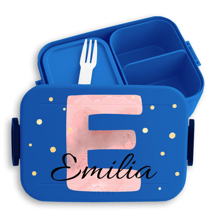 Kinder Bento Box Midi Lunchbox Mepal Bentobox - Initialen Buchstabe - Personalisierbare Brotdose für