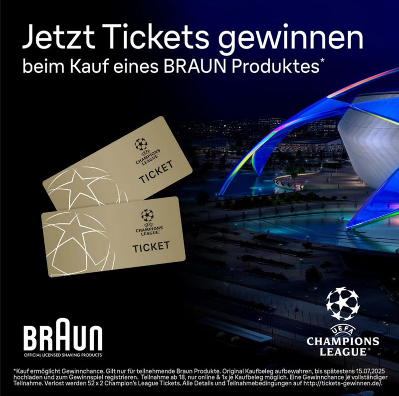 Braun Series 5 Elektrorasierer für Herren, Nass- und Trockenrasur, Turbo und Standard Modus, Wasserd
