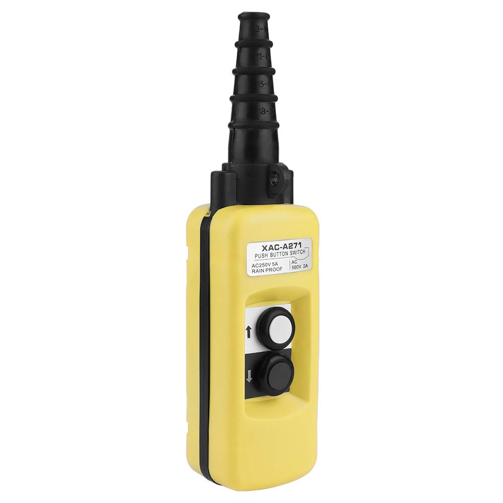 XAC-A271 Crane Kettenzug Push Control Button Switch Heben Anhänger Controller 2 Tasten
