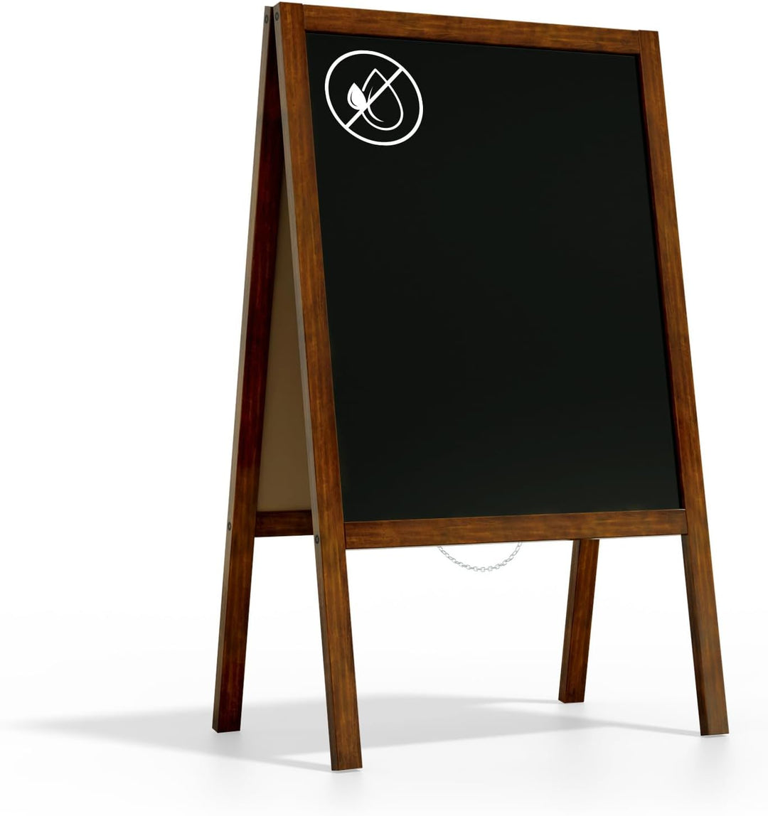 ALLboards Kundenstopper mit lackiertem Holzrahmen 100x60cm, Werbetafel, Gehwegaufsteller, Aufsteller