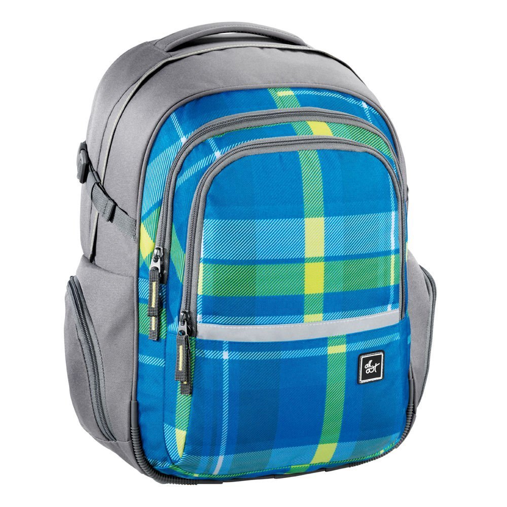 Bowatex All Out Rucksack Schulrucksack 30x19x42cm FILBY Woody Blue 138 546 + Adressanhänger