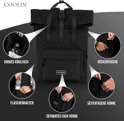 Coolin' Kühlrucksack 30L | Rucksack mit Kühlfach für Bier, Picknick, Getränke & Co | Kühltasche als