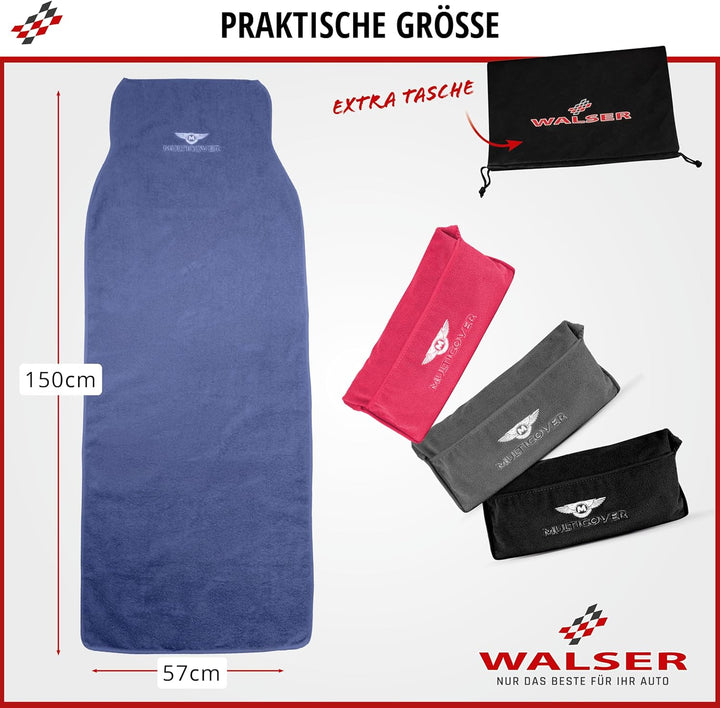 Walser Sitzaufleger Multicover, universal Auto-Sitzauflage, waschbarer Autositz-Überwurf Marineblau,