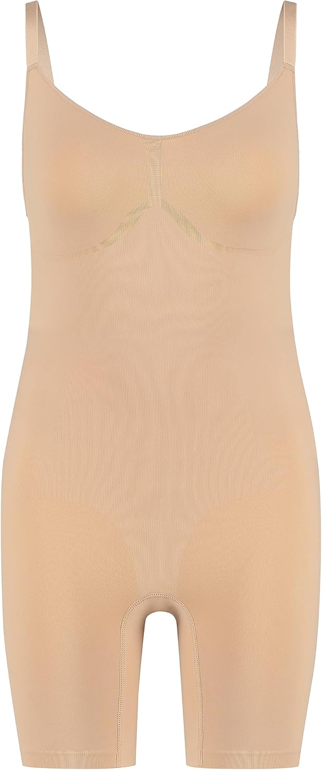 Hunkemöller Nahtlos betonender Bodysuit mit hohem Beinausschnitt L rugby tan, L rugby tan
