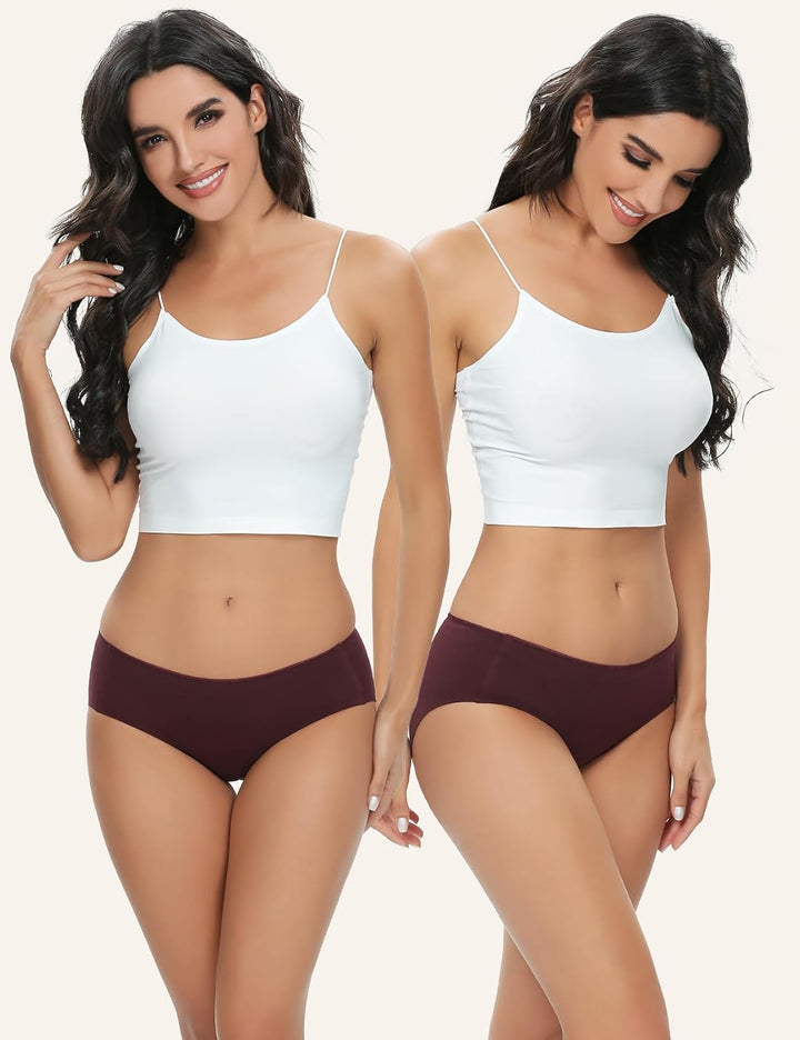 ALTHEANRAY Womens Underwear Cotton Underwear for Women Seamless Hipster Bikini Briefs Panties 6 Pack