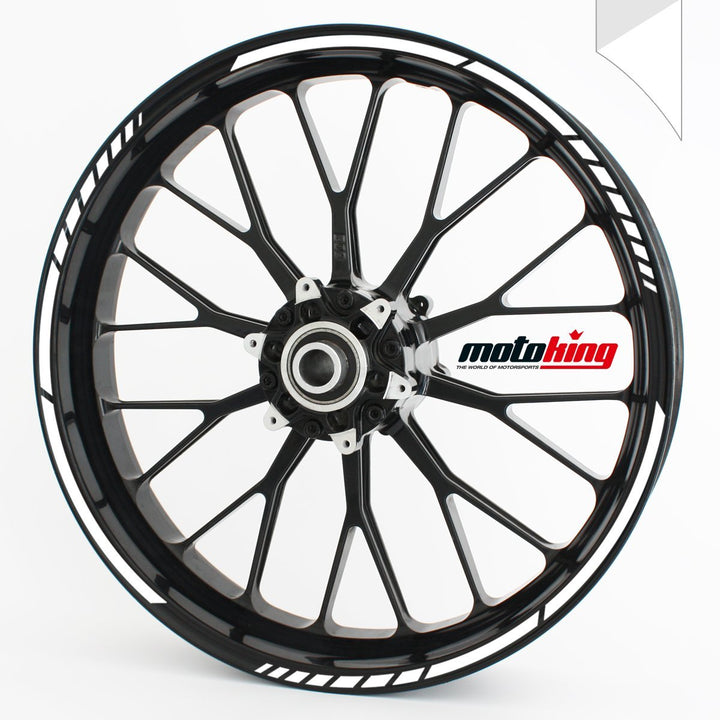 Felgenrandaufkleber GP im GP-Design passend für 17 Zoll und 16" 18" 19" Felgen für Motorrad, Auto &