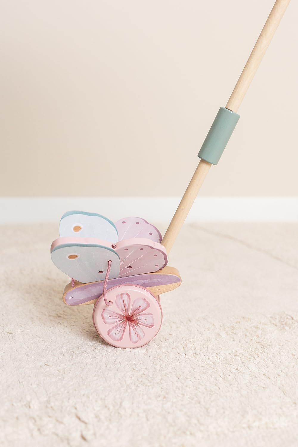 Little Dutch 7343 FSC Holz Schiebetier Schmetterling - Fairy Garden rosa