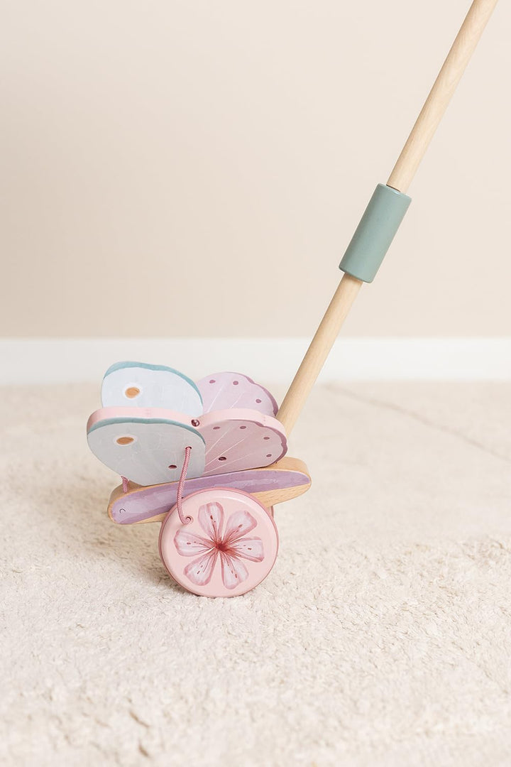 Little Dutch 7343 FSC Holz Schiebetier Schmetterling - Fairy Garden rosa