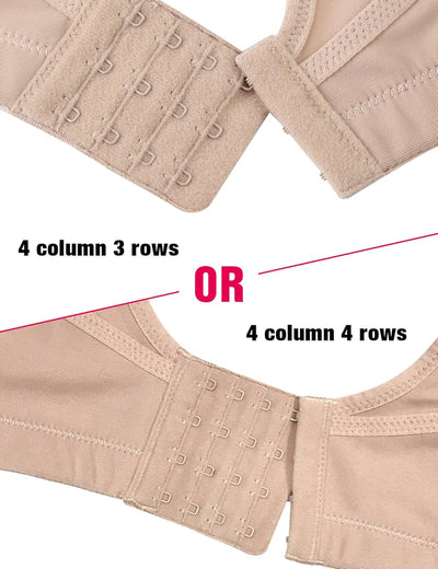Wingslove Damen Sport BH ohne Bügel Nicht Gepolstert High Impact Bustier Halt Joggen BH 80B Nackt, 8