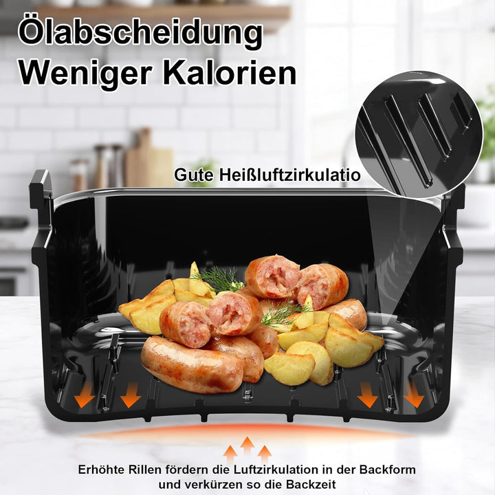 Heissluftfritteuse Zubehö für Philips Airfryer 4000 Series Stacked Dual Basket 10L, Ninja Dual Zone