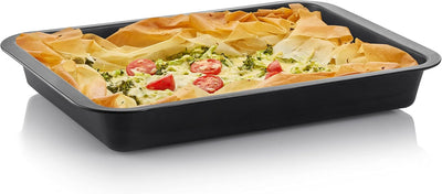 Grizzly 2x Auflaufform, Grösse gross und tief, antihaftbeschichtet, mit Griffrand, auch als Lasagnef