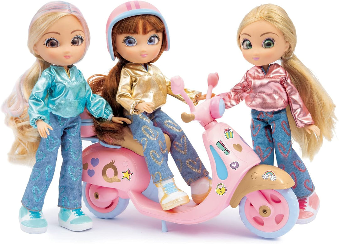 Unique Eyes Fun Ride Scooter Spielset mit Puppe - Rebecca