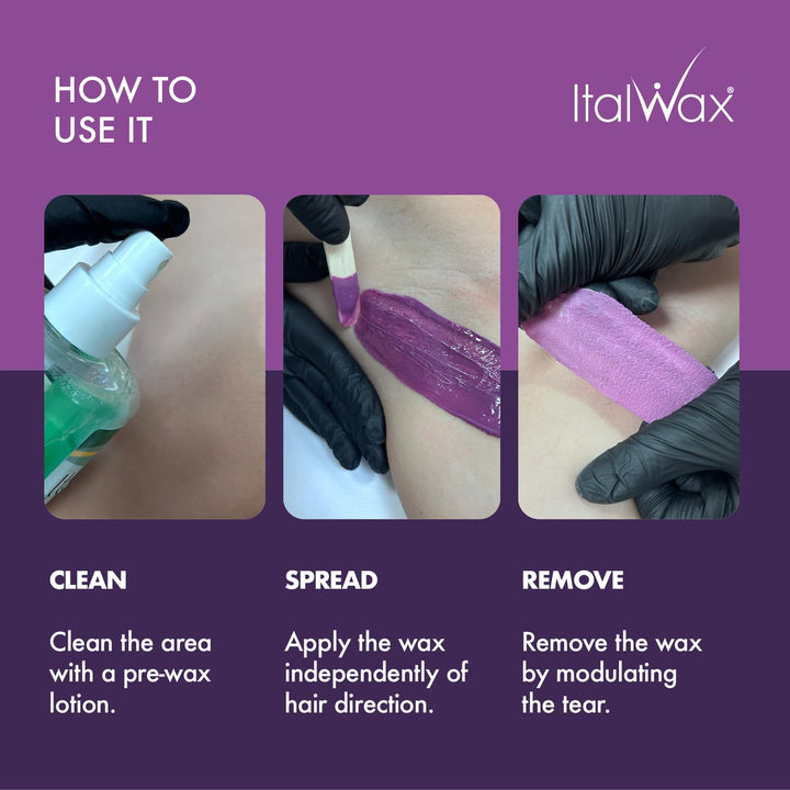 Italwax Plum – 1Kg - Waxing Perlen für Haarentfernung - Natürliche Formulierung für alle Hauttypen -