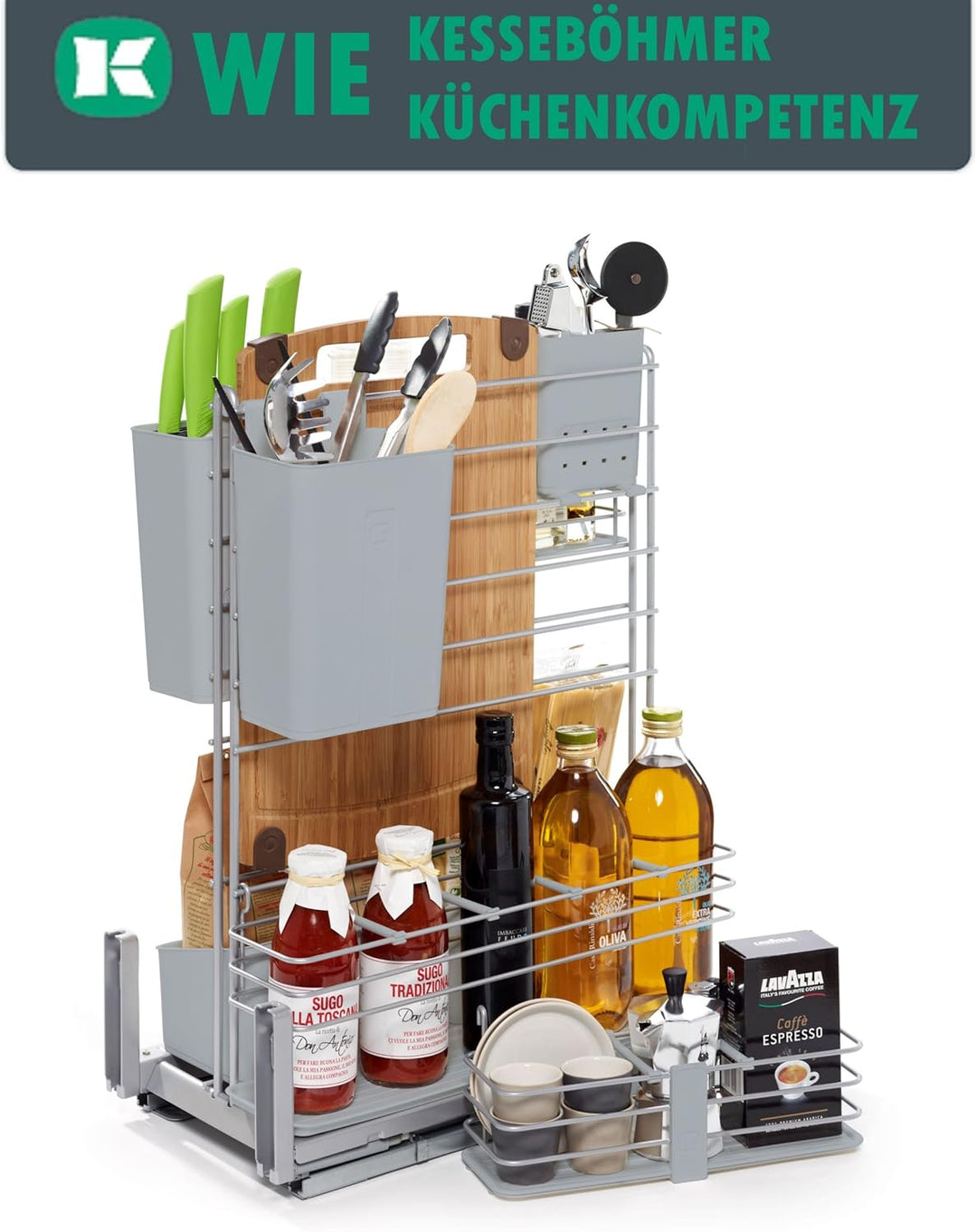 SO-TECH® CookingAGENT Küchenauszug Schrankauszug Bodenmontage