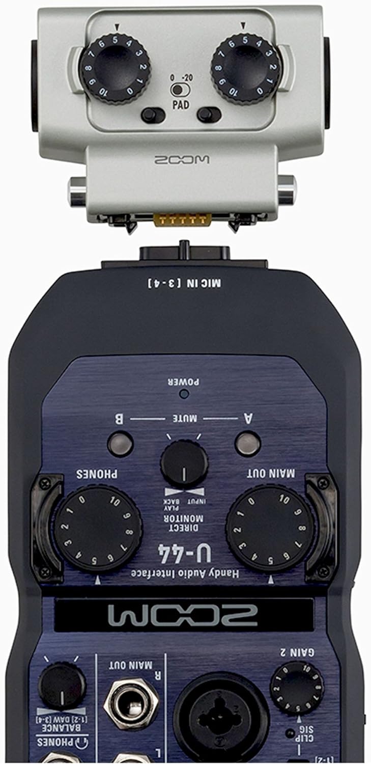 ZOOM U-44 Handy Audio Interface Blau, Blau