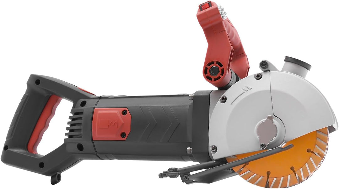 Mauernutfräse Schlitzfräse mit 5,23 Zoll Sägeblatt, 4800W | 6500 U/min | Einstellbare Schnitttiefe u