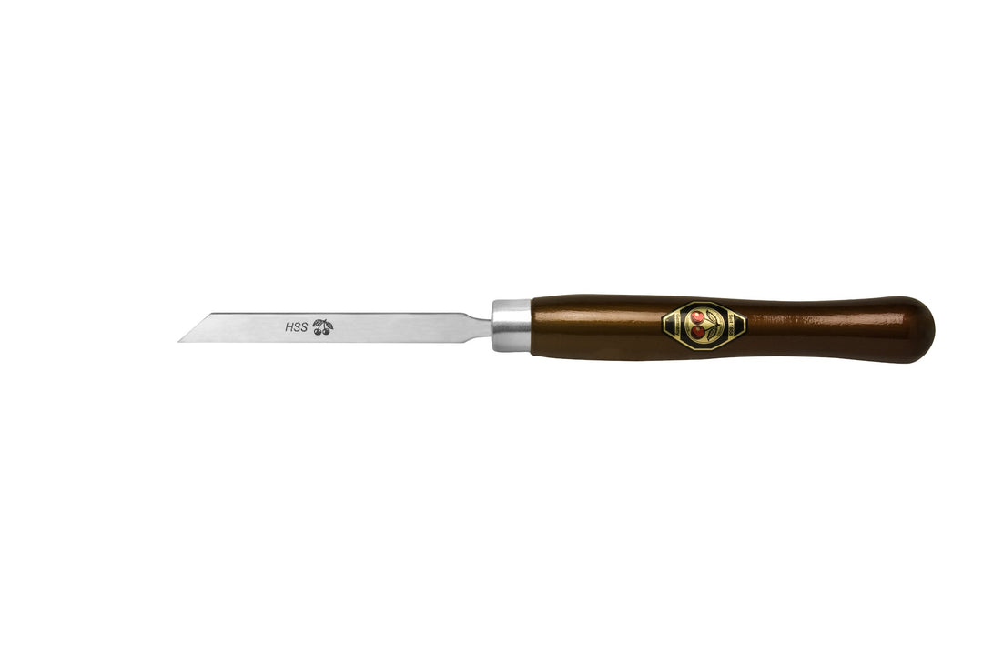 KIRSCHEN Werkzeuge 1581003 | HSS-Drechslerbeitel mit Abstechstahl 3mm 3mm Braun / Silber, 3mm Braun