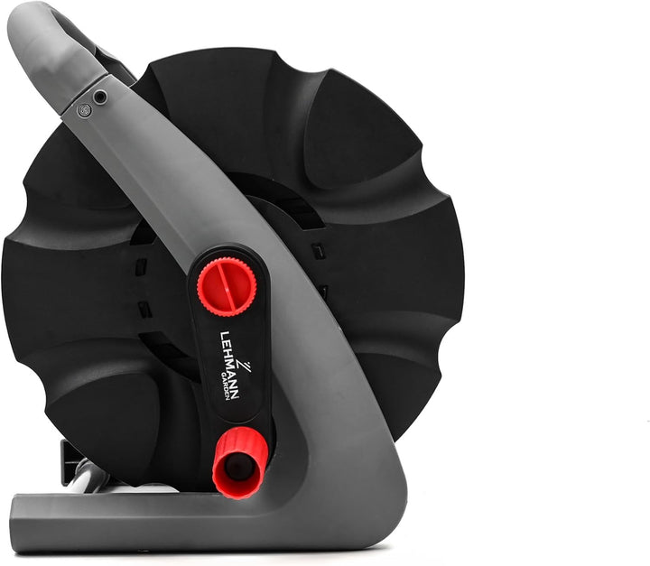 LEHMANN Schlauchtrommel für Gartenschlauch max. 20 m - Schlauchaufroller für 1/2" Schlauch - ohne Sc