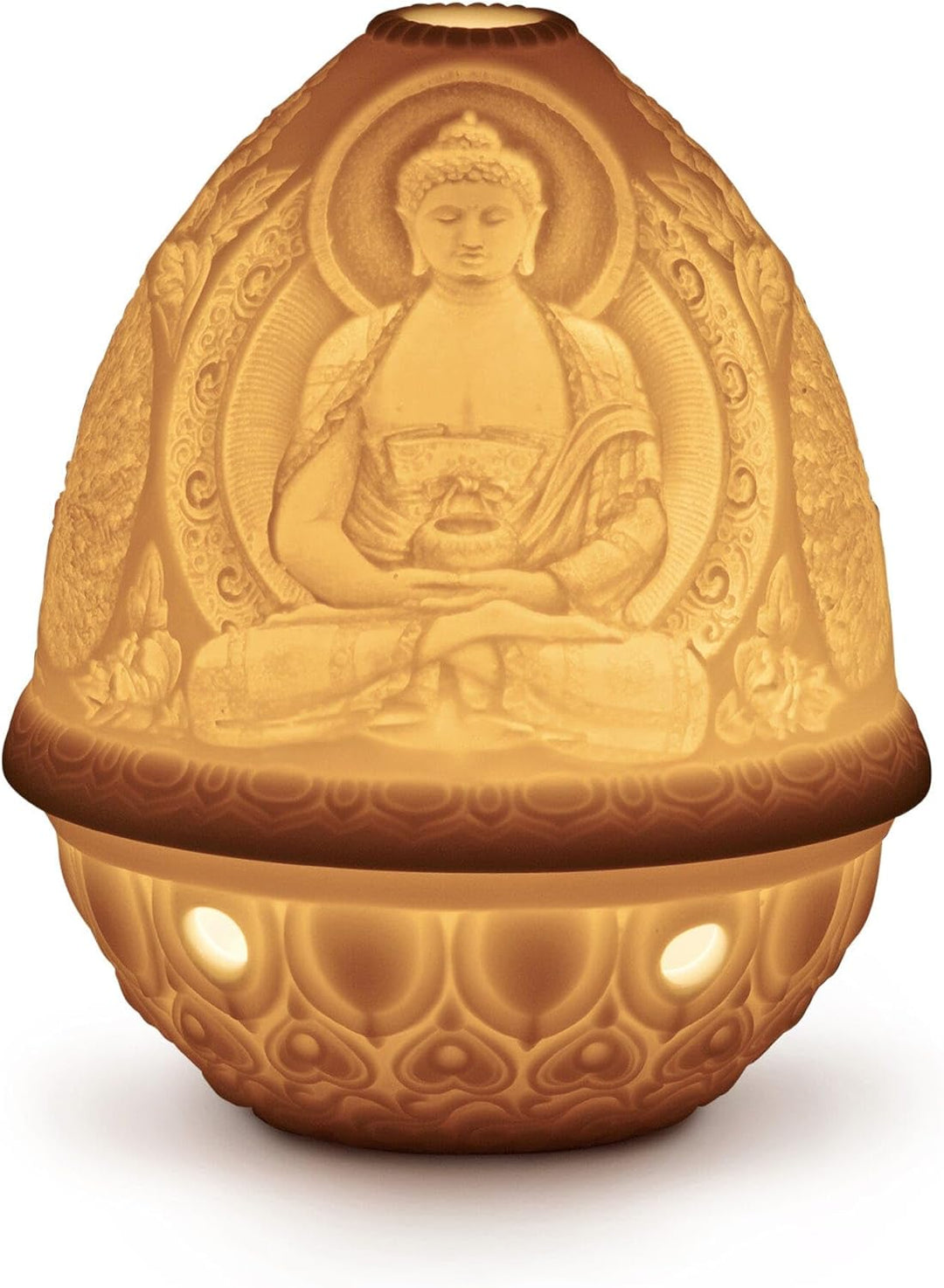 LLADRÓ Buddha Litophanie. Litophane. Porzellan.