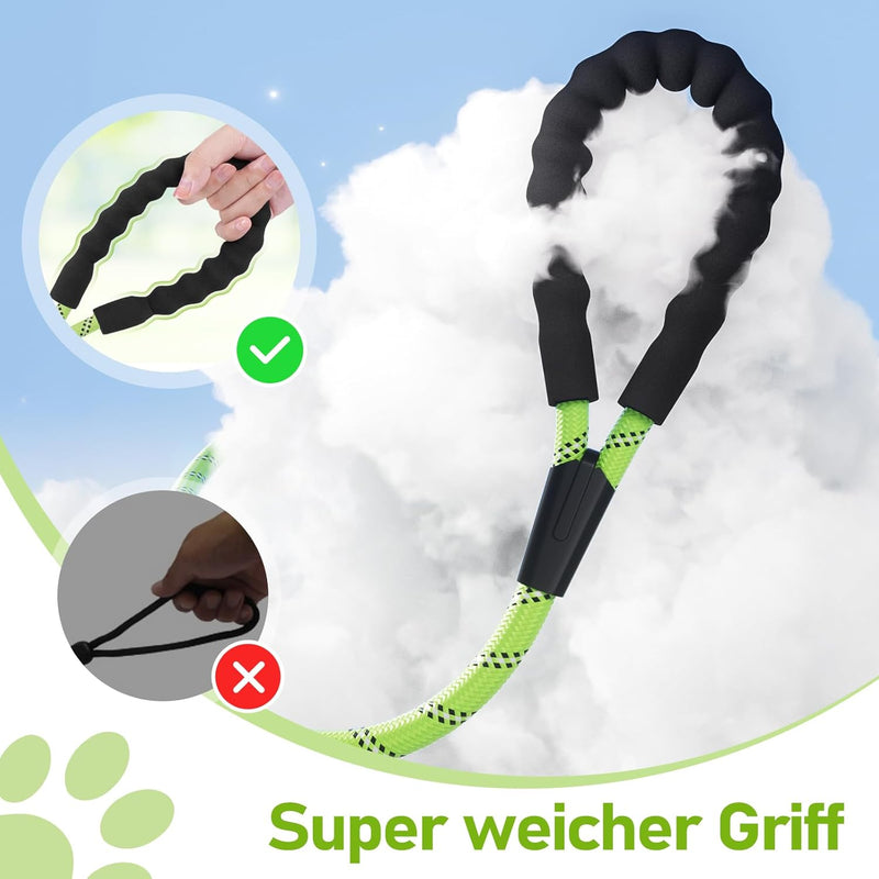 X XBEN Schleppleine für Hunde, 10M Starke Hundeleine mit Bequemen Gepolsterter Griff, Trainingsleine