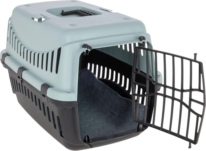 Kerbl Pet Transportbox Expedion, blau/schwarz, 45x30x30 cm, Hundebox, Katzenbox, Hundetransport, Kun