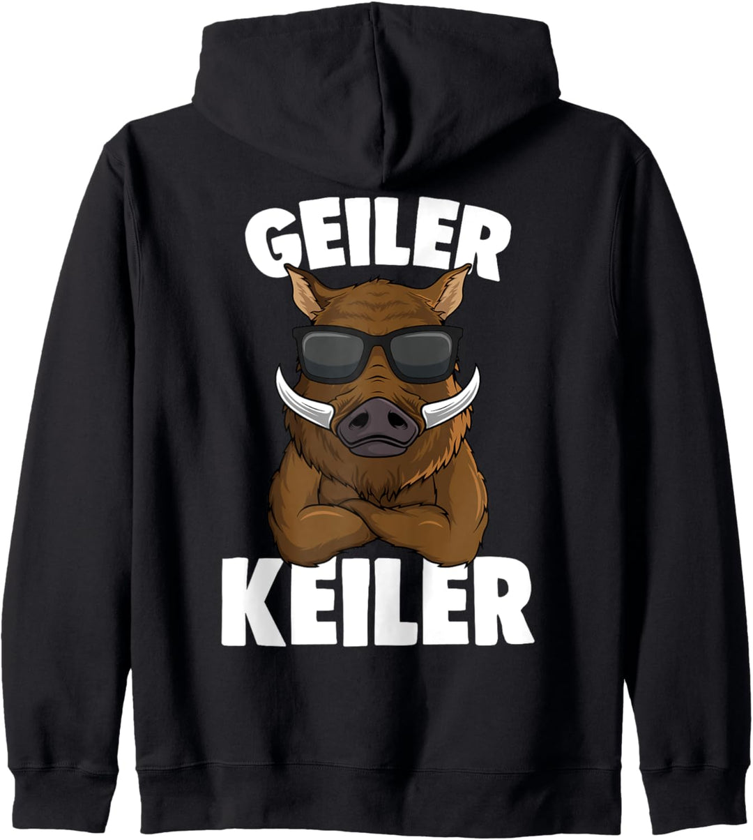 Wildschwein Keiler Jäger Kapuzenjacke