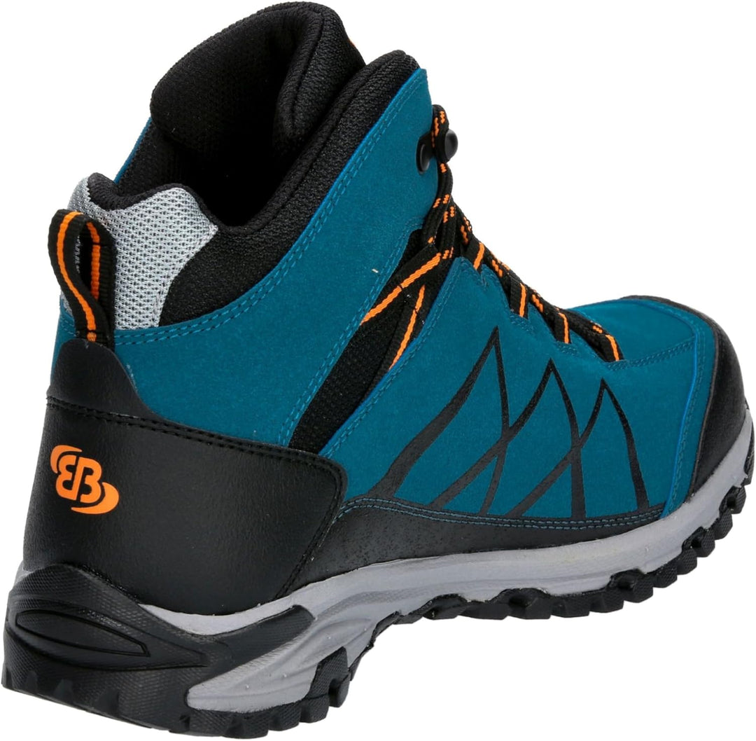 Brütting Unisex Kansas High Traillaufschuhe, Petrol Schwarz Orange
