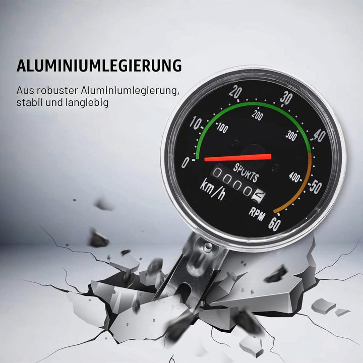 Dioche LCD-Fahrradcomputer Kilometerzähler, mechanischer Fahrradtachometer, geeignet für 26/27,5/28/