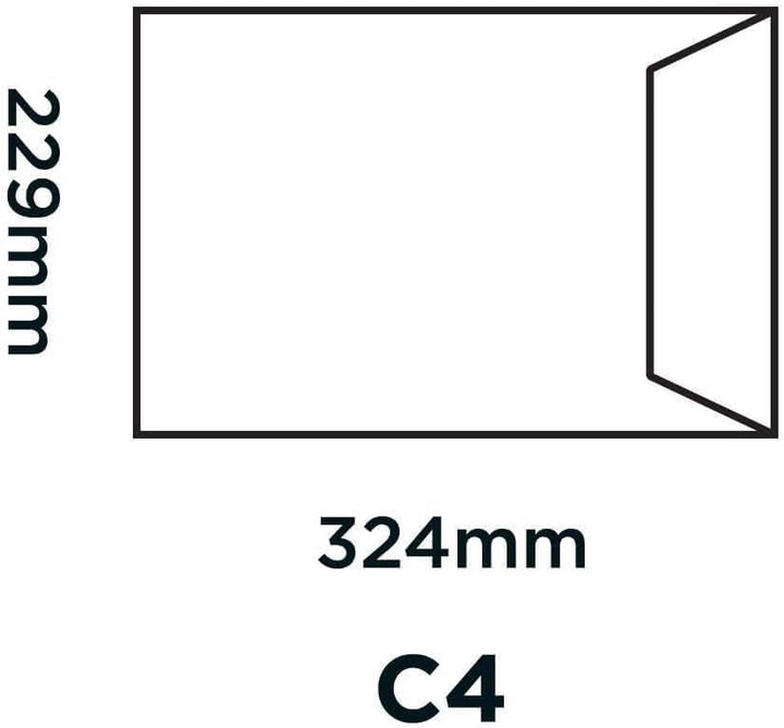 Blake Purely Everyday 23771 Briefumschläge Haftklebung Weiss C4 324 x 229 mm - 100g/m² | 250 Stück C