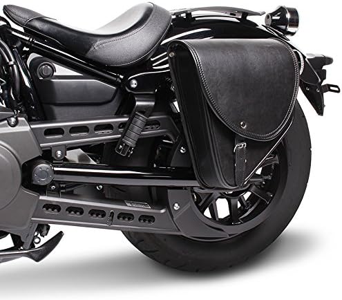 BS-Motoparts Satteltasche für Kawasaki Vulcan S Indiana Schwarz Links