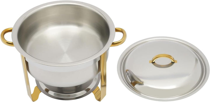 Chafing Dish Edelstahl Suppenwärmer Wärmebehälter Rund Warmhaltebehälter Chafing Dishes Suppentopf m