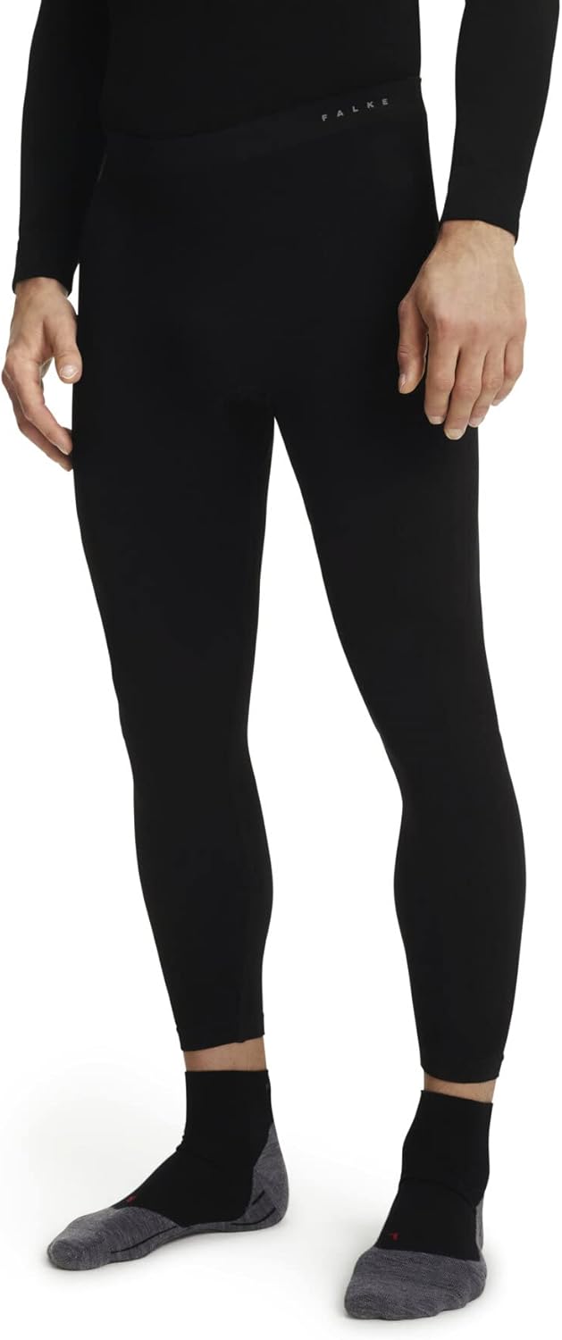 FALKE Herren Baselayer-Hose Maximum Warm Long M Ti Funktionsmaterial Schnelltrocknend 1 Stück S Schw