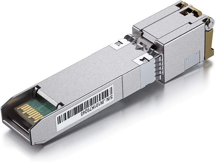 10Gtek 1.25/2.5/5/10GBase-T SFP+ RJ-45 CAT.6a Kupfer Transceiver 30-Meter, Auto-Negotiation SFP+ Eth