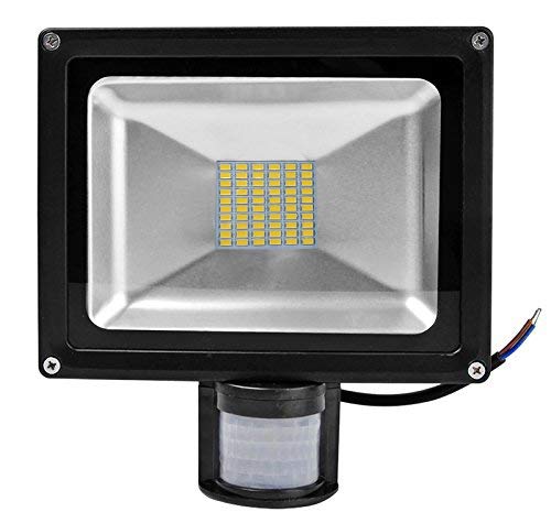50W LED SMD Strahler Fluter Aussen Flutlicht Strahler mit PIR Bewegungsmelder Fluter Wasserdicht IP6