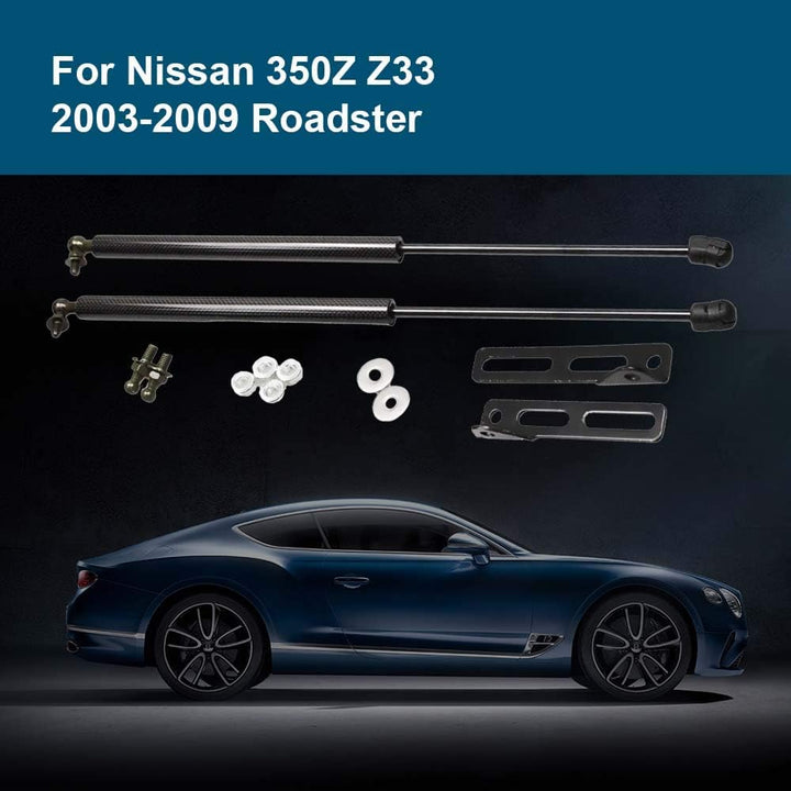 JINGLINGKJ Fronthaube für 2003-2008 350Z modifizierte Gasstossdämpfer Gas-Aufladung Gasdruckfeder Ga