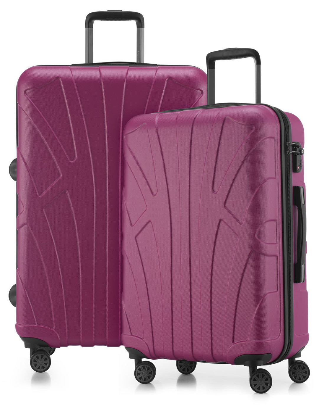 Suitline - 2er Trolley - Koffer Set Grössen Magenta 2er Set M, Magenta 2er Set M