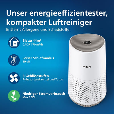 Philips Luftreiniger 600 Serie. Ultraleise und energieeffizient Für Allergiker. HEPA-Filter entfernt