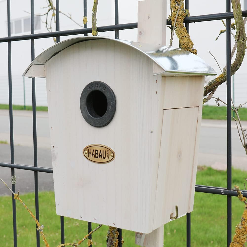 Habau 2963 Nistkasten Runddach, weiss