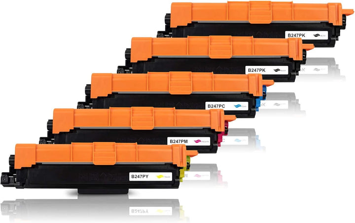 Tonerversum 5 Toner kompatibel zu Brother TN-247 Schwarz Cyan Magenta Gelb für DCP-L3550cdw HL-L3230