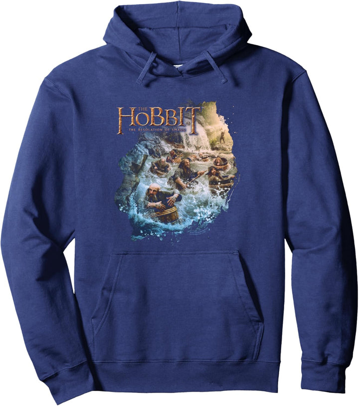 Hobbit Barreling Down Pullover Hoodie