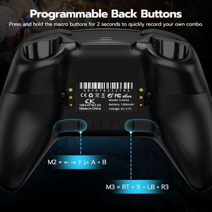 CHENGDAO 2,4G kabelloser Controller für PC/Windows/Switch/OLED/Lite/Android, Gamepad mit Hall-Effekt