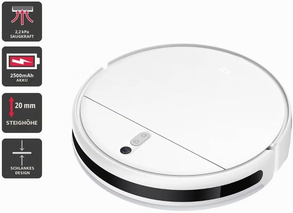 Xiaomi 42621, VAC Cleaner Roboter MOP 2 LITEXIAOMI, Weiss, 35,3 cm x 8,13 cm, 35 W, 0.27 liters, 50