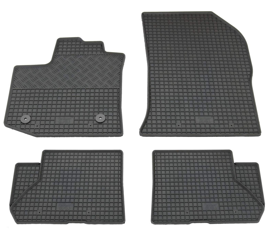 Gummi Fussmatten Set, 4teilig, Gummifussmatten Gummimatten Matten